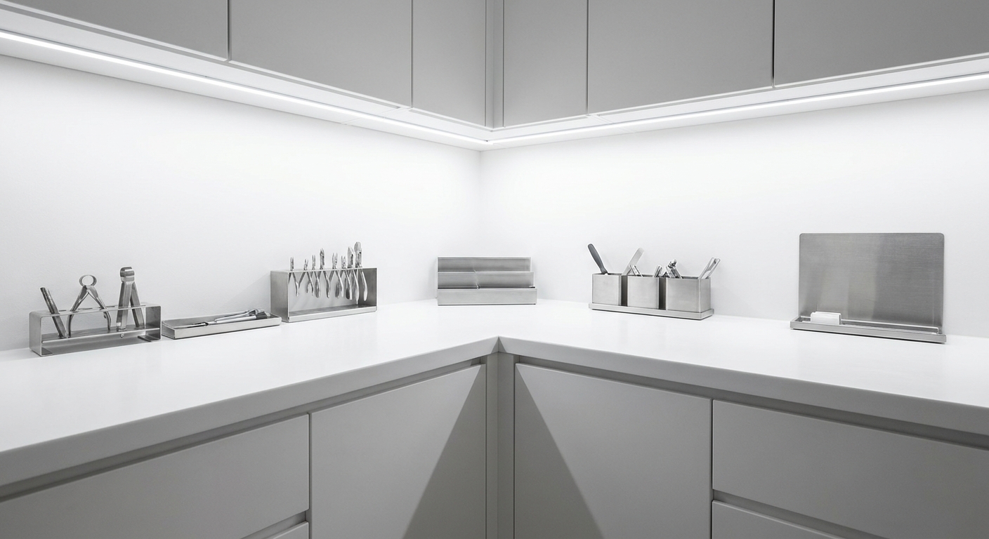 Czyste, wolne od pyłu pomieszczenie po montażu