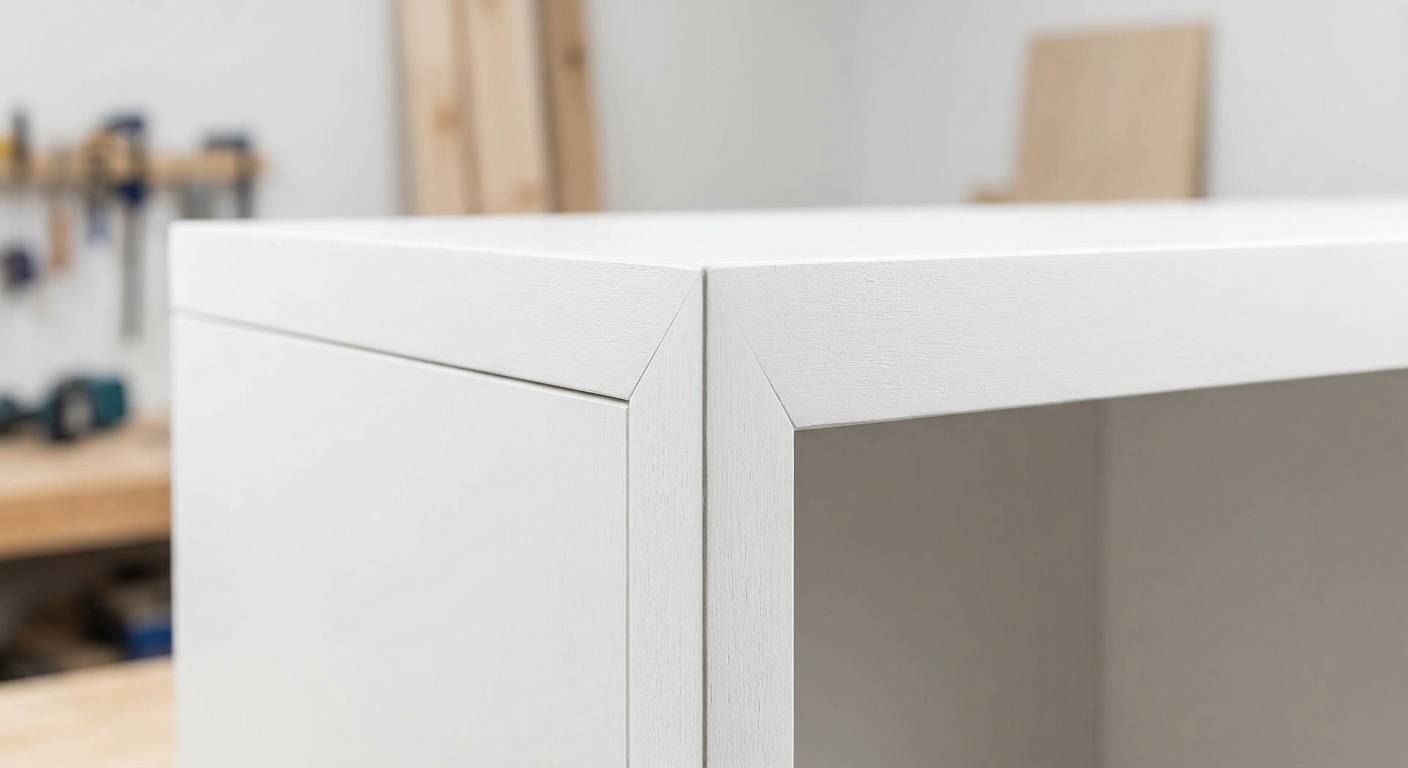 Precyzyjne połączenie narożne szafki